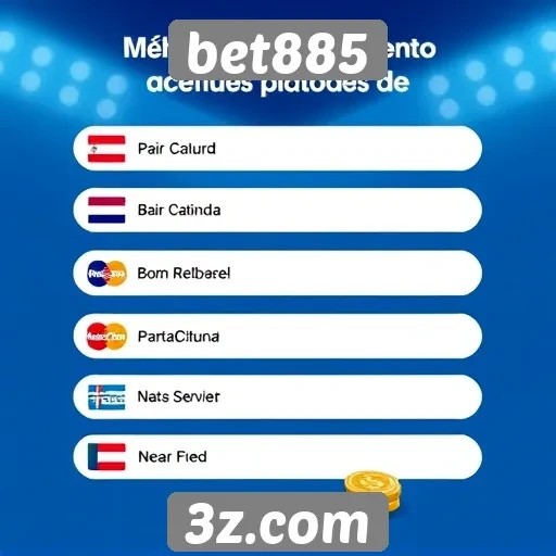 Métodos de pagamento aceitos no bet885